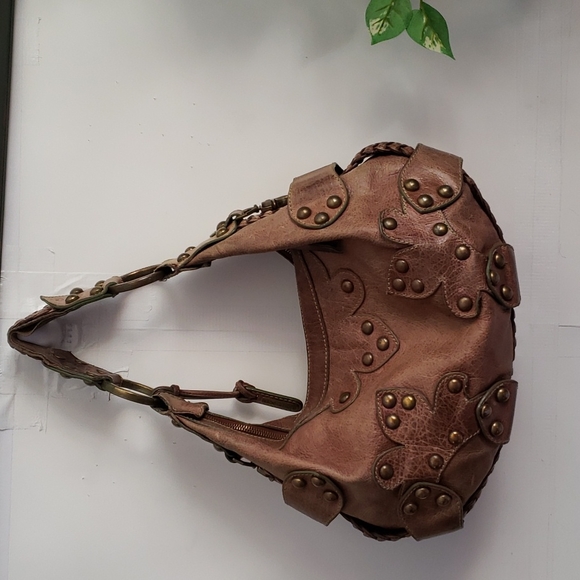 Isabella Fiore Vintage Leather Boho Bag - Picture 2 of 9